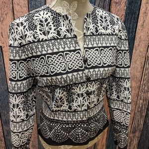 Black and White Blazer